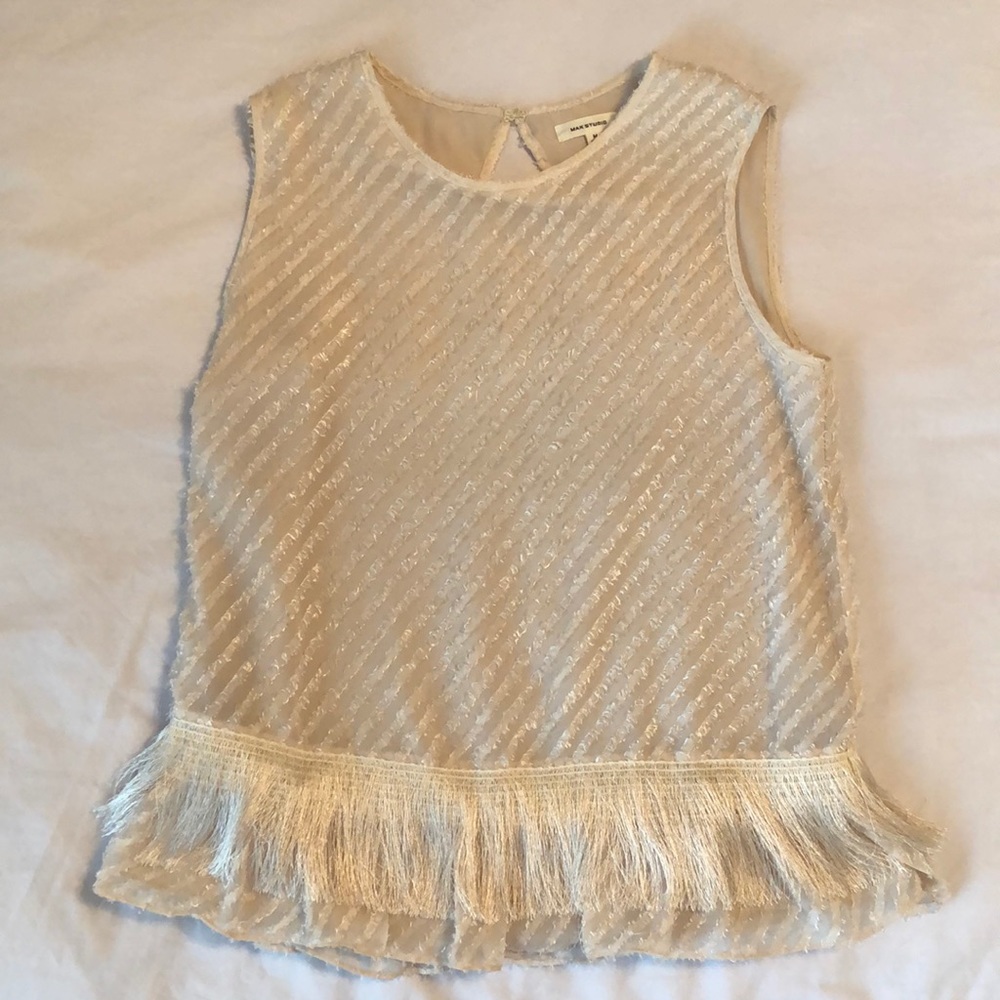 Roaring 20s inspired ivory top